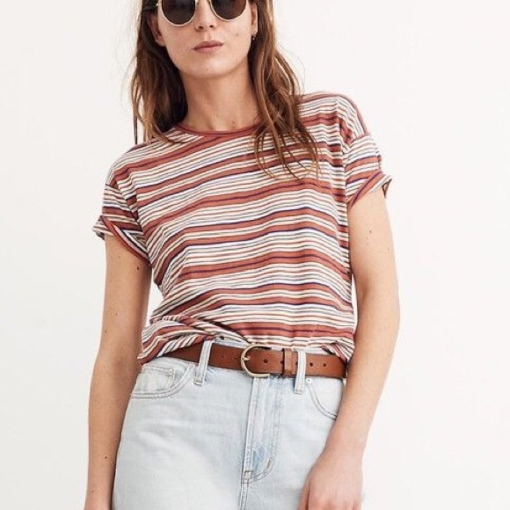 Madewell Crewneck Striped Tee Sz xxs